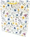 Torebka ozdobna matowa 26x32x12cm Kwiatuszki - tantis.pl