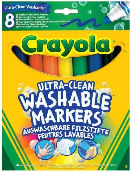 Flamastry zmywalne 8 kolorów - tantis.pl