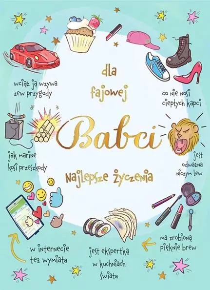 Karnet B6 Fajowa Babcia - tantis.pl