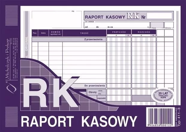 RK Raport kasowy 411-3 - tantis.pl