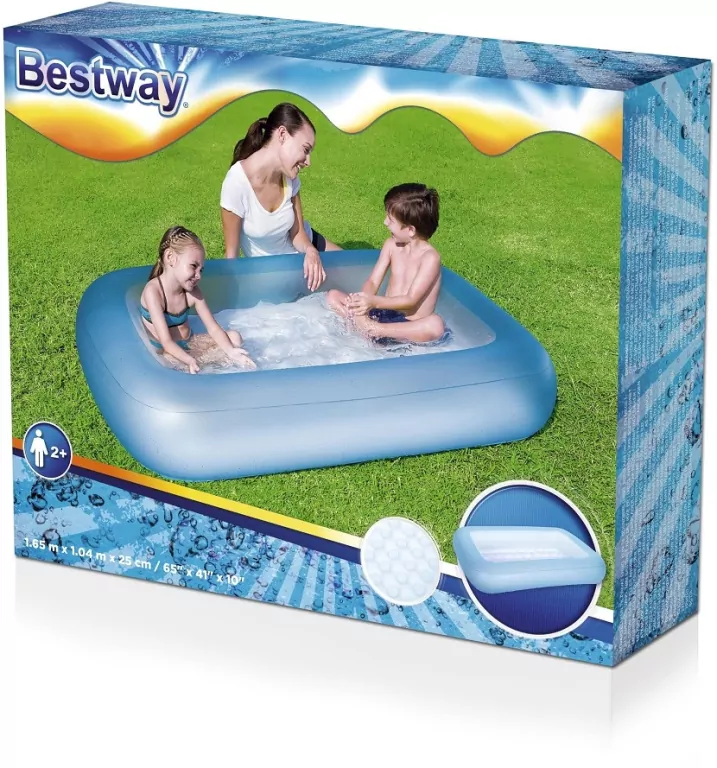 Basen dmuchany 165 x 104 x 25 cm z miękką podłogą - tantis.pl
