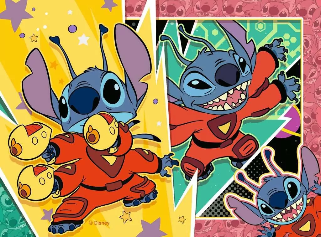 Ravensburger. Puzzle dla dzieci 2D 4w1. Disney Stitch - tantis.pl