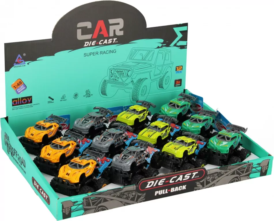 AUTO TEREN MET P/B 8CM MIX4 MC DISP 12/144/288 - tantis.pl