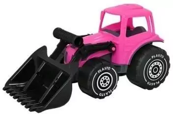 Traktor z ładowaczem 32cm różowy