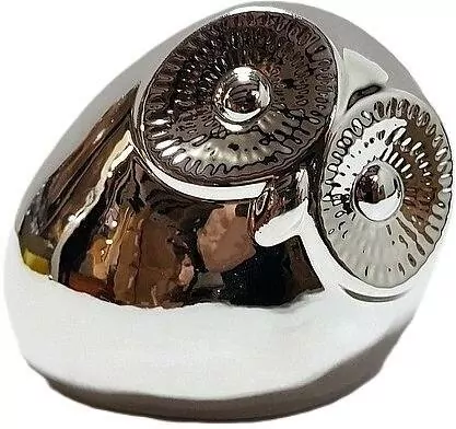Sowa srebrna ceramiczna 11cm - tantis.pl