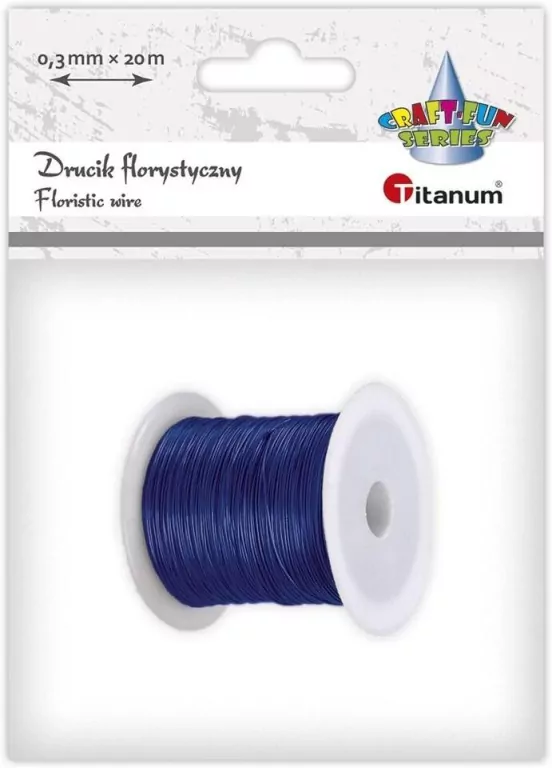 Drucik florystyczny 0,3mm 20m ciemnoniebieski - tantis.pl
