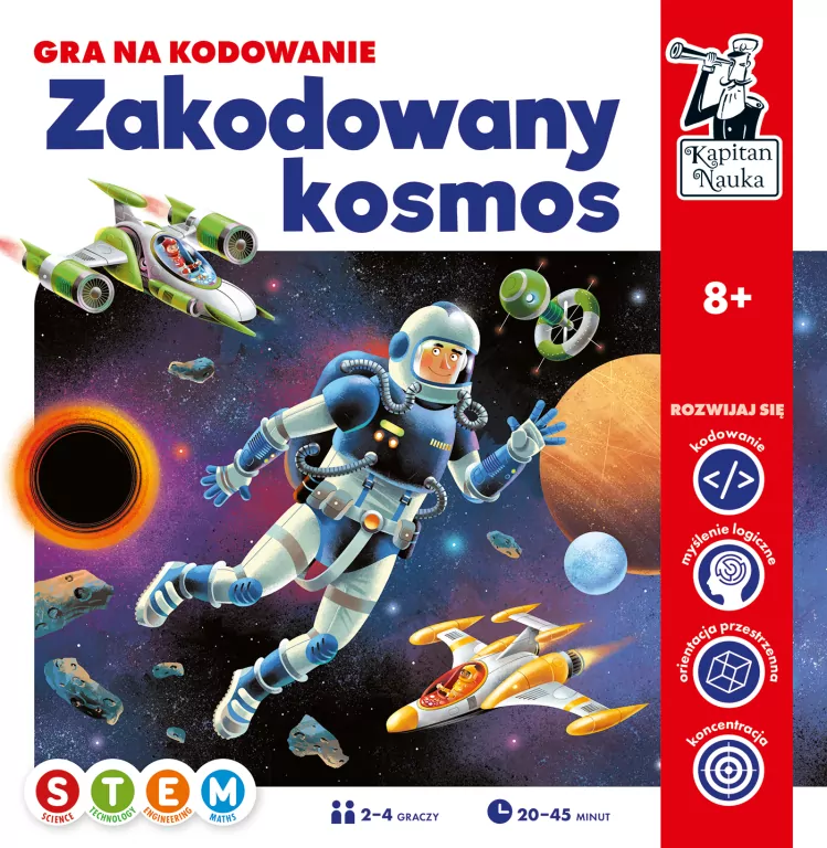 Kapitan Nauka. Zakodowany kosmos. Gra na kodowanie - tantis.pl