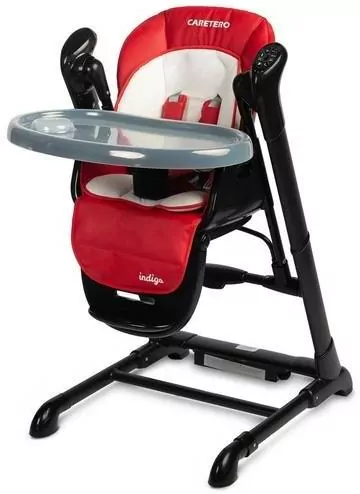 Caretero Krzesełko + huśtawka Indigo czarne wino - tantis.pl