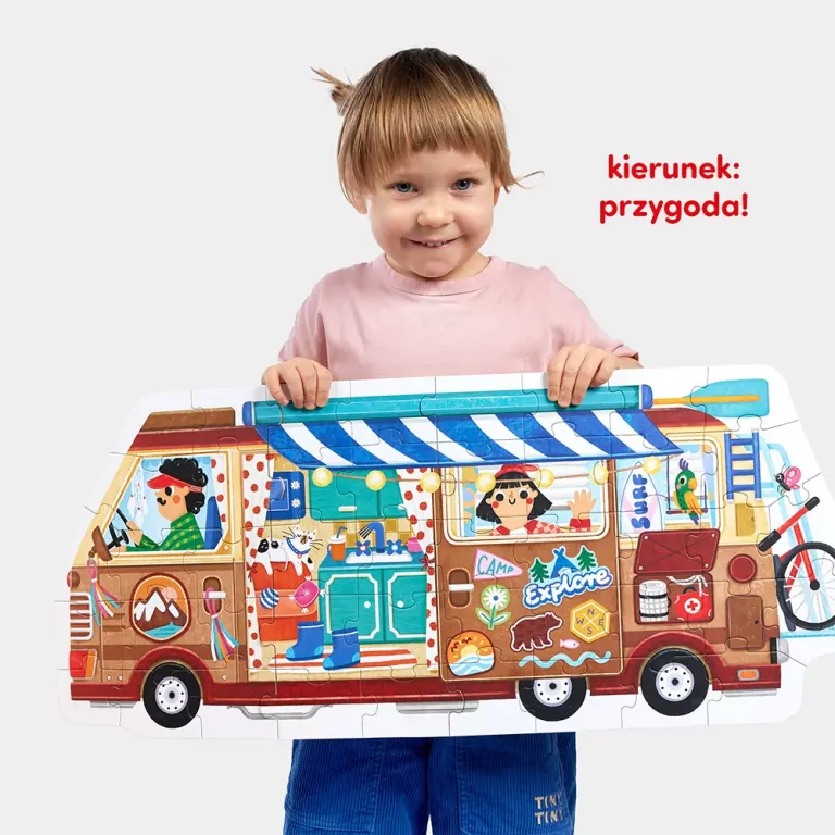 CzuCzu. Kamper. Moto Puzzle. 3+, 4+ - tantis.pl