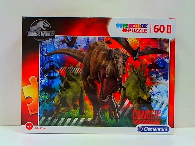 Clementoni. Puzzle 60. Maxi Super Kolor Jurassic World - tantis.pl