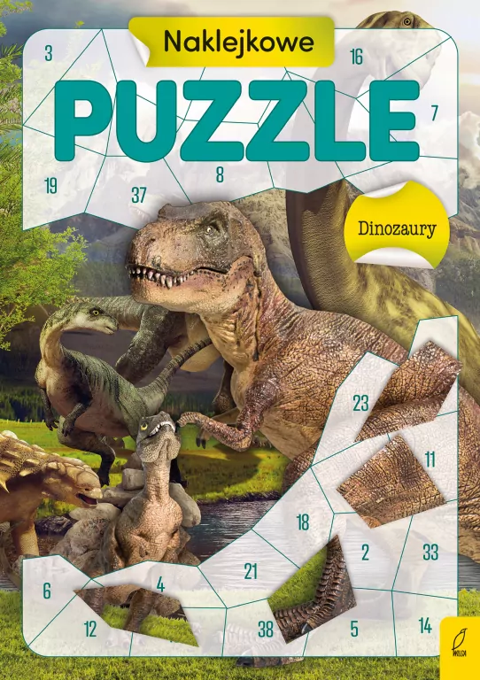 Dinozaury. Naklejkowe puzzle - tantis.pl