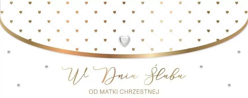 Karnet Ślub od matki chrzestnej LUX-19 - tantis.pl