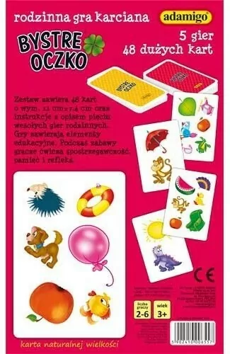 Bystre oczko. Rodzinna gra karciana. Gwarancja świetnej zabawy i dużych emocji - tantis.pl