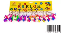 BRELOK GUM JEDNOROZEC 5CM 194 OPPBH