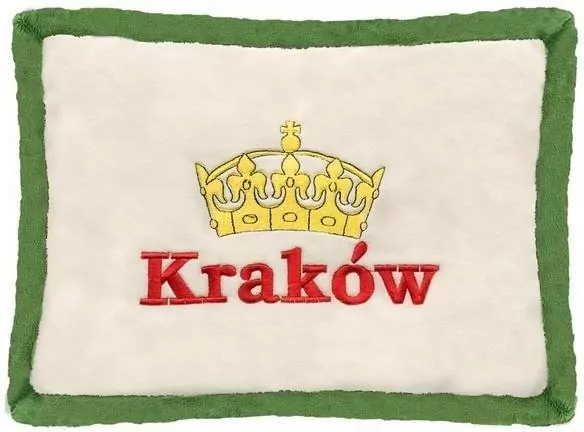 Poduszka Kraków zielona 34x24cm - tantis.pl