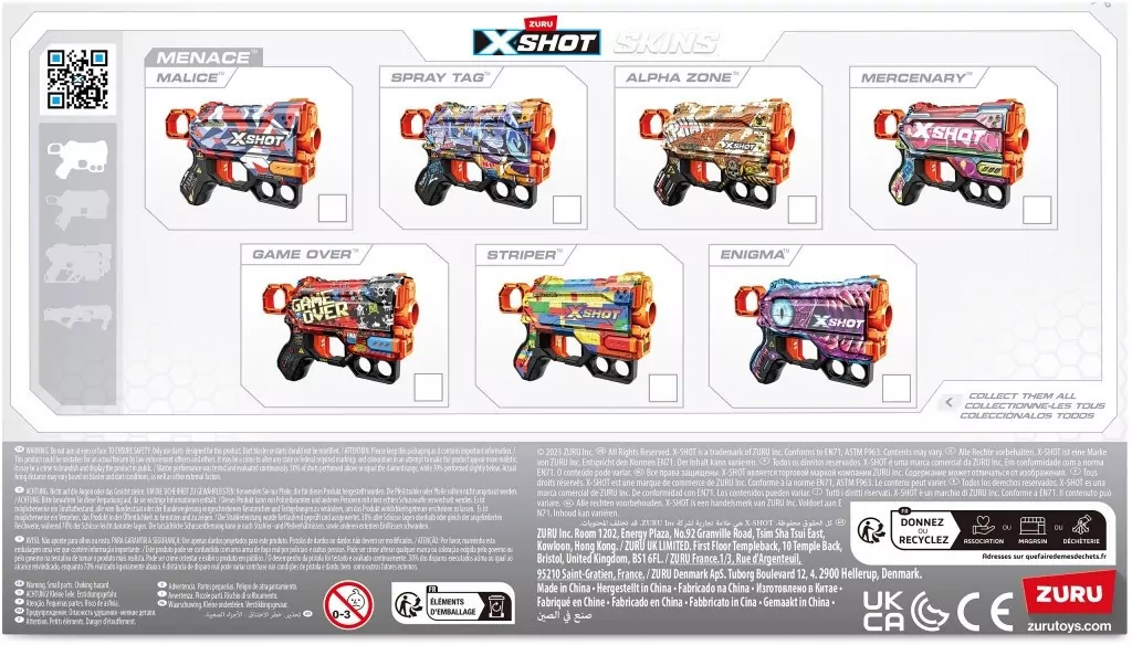 Wyrzutnia SKINS MENACE (8 Strzałek) wzór Malice - tantis.pl