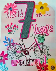 Karnet okolicznościowy. Urodziny 7. YEKU