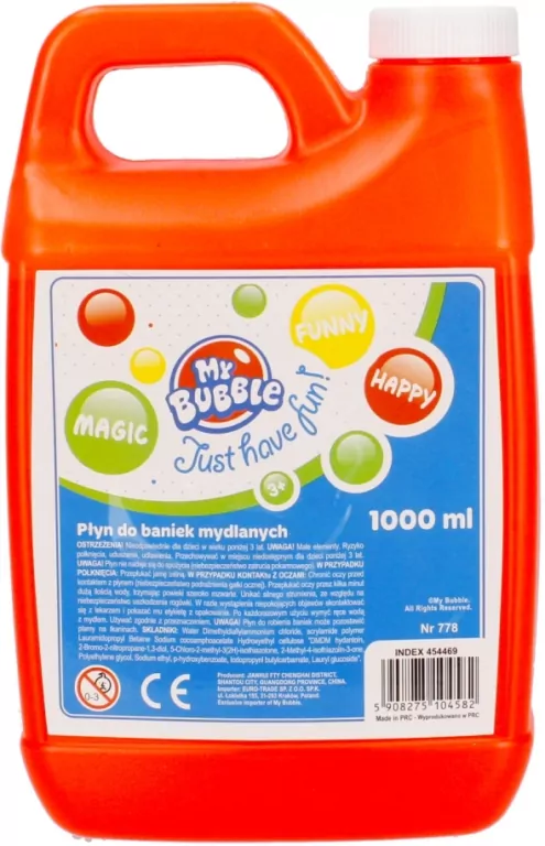 Płyn do baniek 1000ml mix MY BUBBLE - tantis.pl
