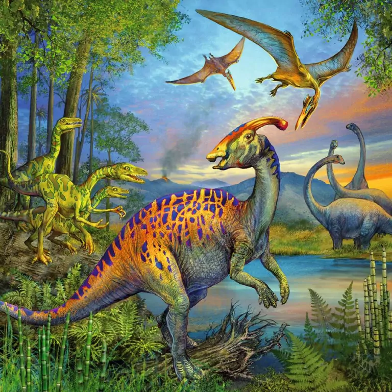 Ravensburger. Puzzle 3x49. Dinozaury - tantis.pl