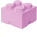 LEGO(R) pojemnik klocek czwórka różowy jasny - tantis.pl