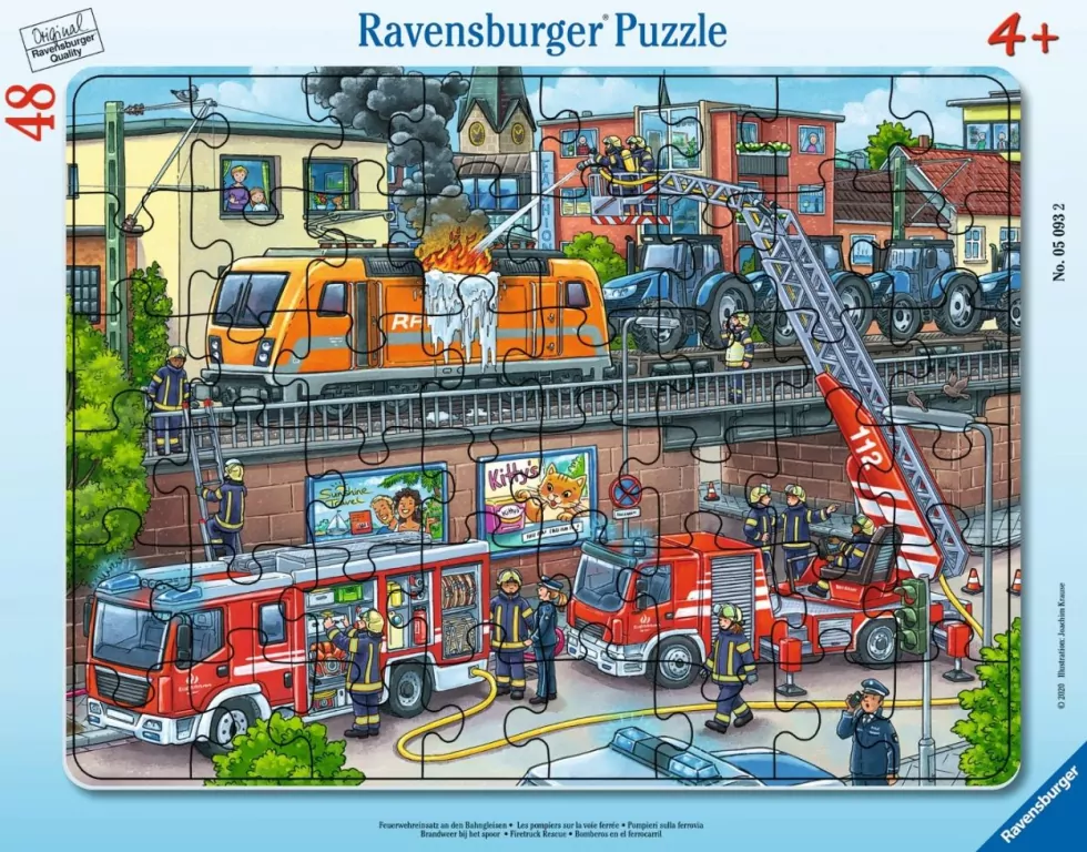 Puzzle 48 Firetruck Rescue Frame - tantis.pl
