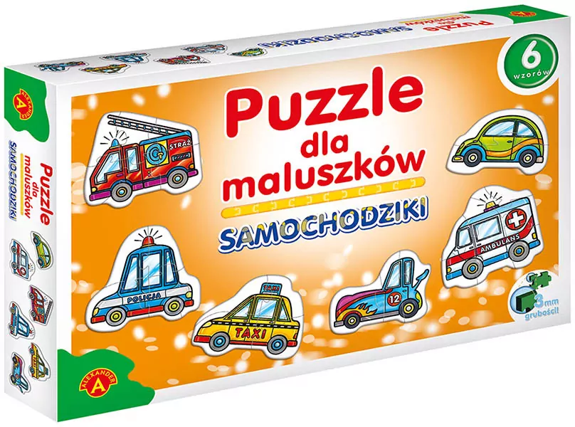 Puzzle dla maluszków. Samochodziki - tantis.pl