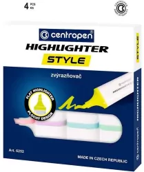 Zakreślacz soft 4 kolory