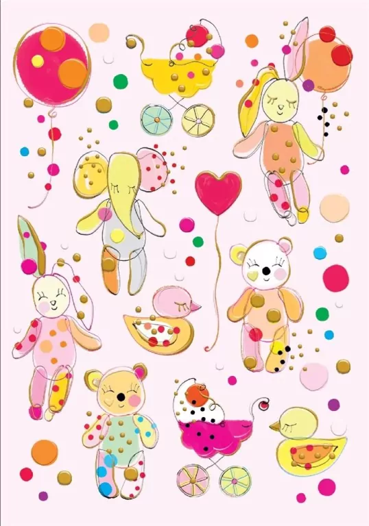 Karnet B6 + koperta MO6676P Narodziny - tantis.pl