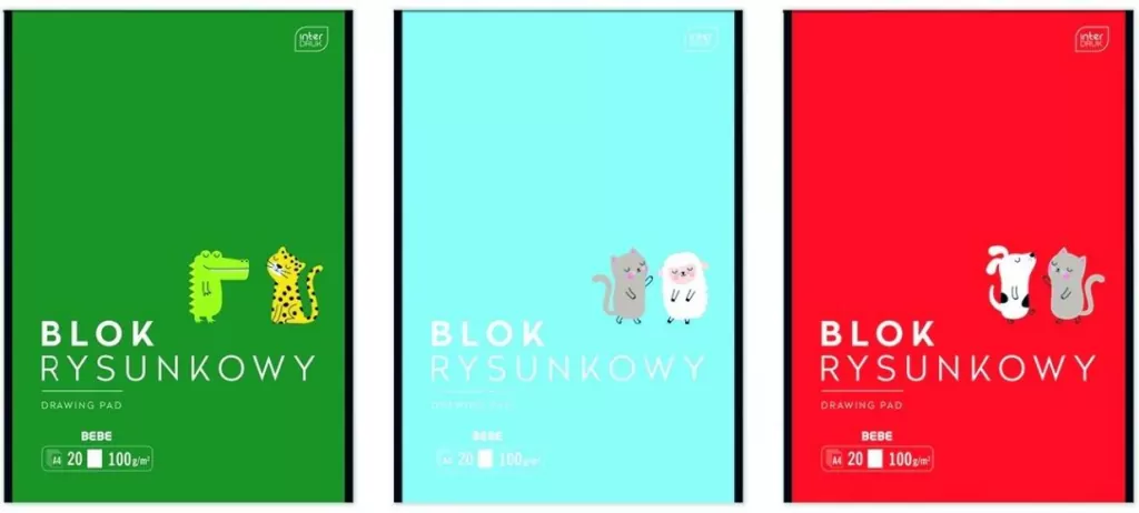Blok rysunkowy A4/20K Bebe Kids mix - tantis.pl