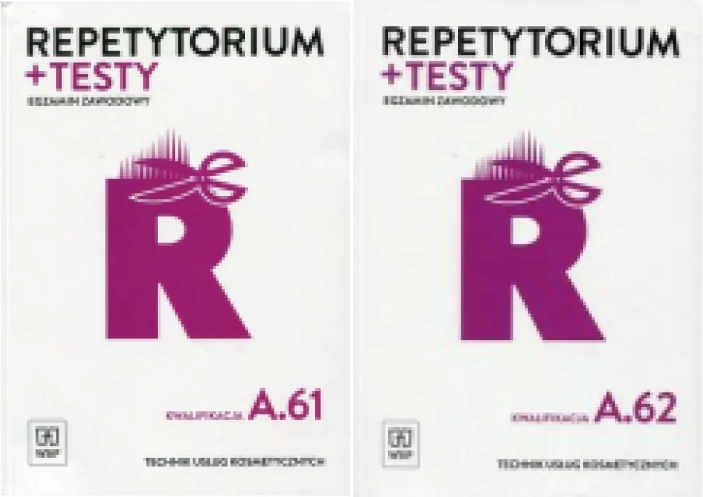Pakiet: Technik usług kosmetycznych. Kwalifikacja A.61 / A.62. Repetytorium + testy. Egzamin zawodowy - tantis.pl
