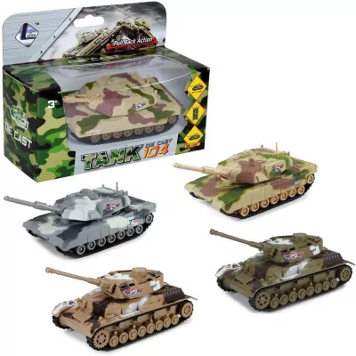Czołg metalowy napęd pull back MIX