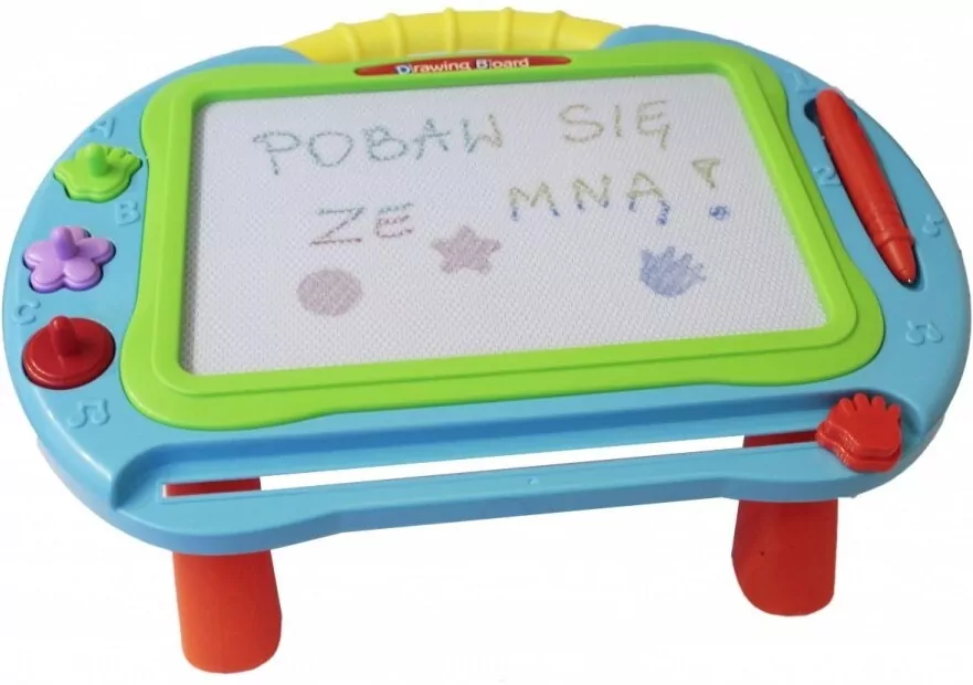 Tablica magnetyczna na nóżkach. Genialny dzieciak - tantis.pl