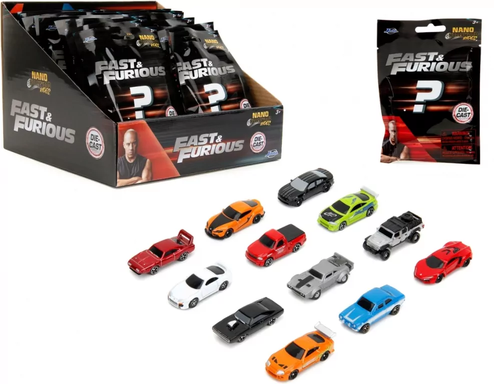 Jada Fast&Furious metalowy pojazd 4cm 12 rodzajów - tantis.pl