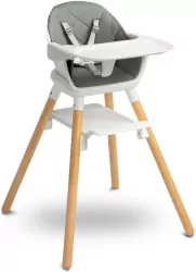 Caretero Krzesełko do karmienia Bravo szare