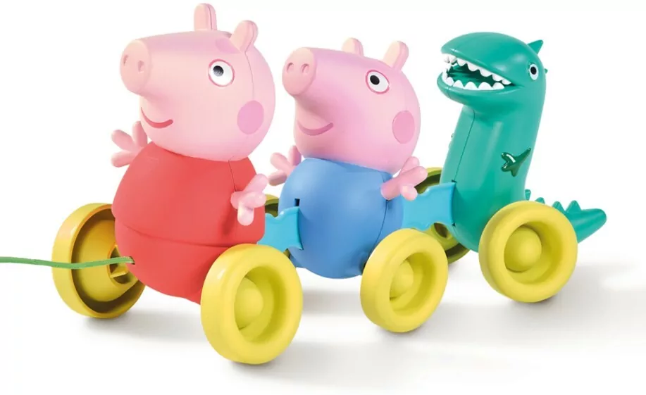 TOMY Toomies. Świnka Peppa rodzinka do ciągnięcia - tantis.pl