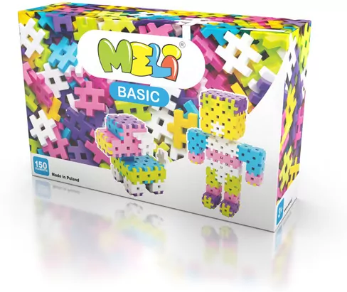 Klocki Meli Basic Classic Pink 150 elementów - tantis.pl