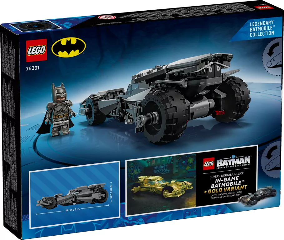 LEGO® Batmobil™ z filmu Batman v Superman™ 76331 - tantis.pl
