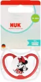 NUK. Perfect Match. Smoczek z silikonowym smoczkiem. Miki. Czerwony - tantis.pl