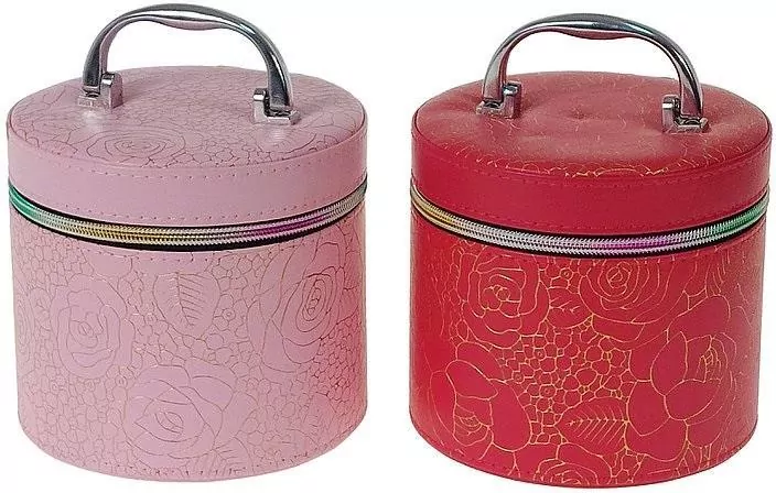 Kuferek S z lusterkiem na zamek 14x13x14cm MIX - tantis.pl