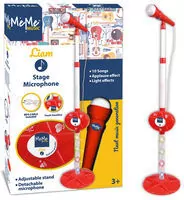 MeMe. Mikrofon sceniczny czerwony ze statywem 71010 - tantis.pl