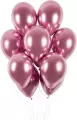 Balony. Chromowane różowe 33cm - tantis.pl
