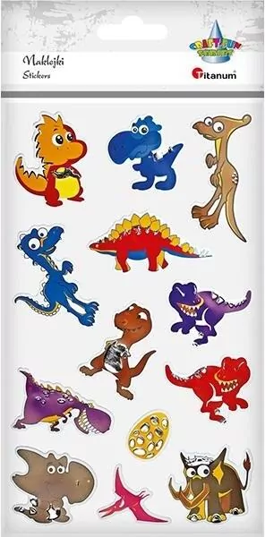 Naklejki foliowe dinozaury, mix - tantis.pl