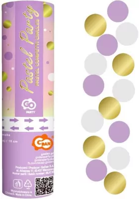 Konfetti pneumatyczne. Kółka, 15cm