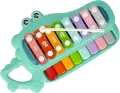 Pianinko cymbałki krokodylek 2w1 BAM BAM - tantis.pl