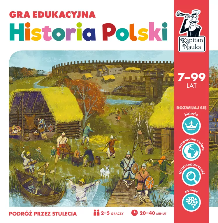 Historia Polski. Gra edukacyjna. Kapitan Nauka - tantis.pl