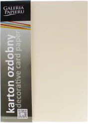 Karton Ozdobny A4 Kremowy