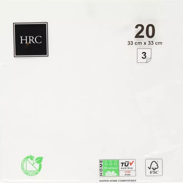 Serwetki papierowe białe 330x330 - tantis.pl