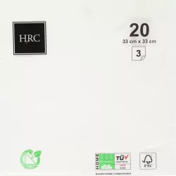 Serwetki papierowe białe 330x330