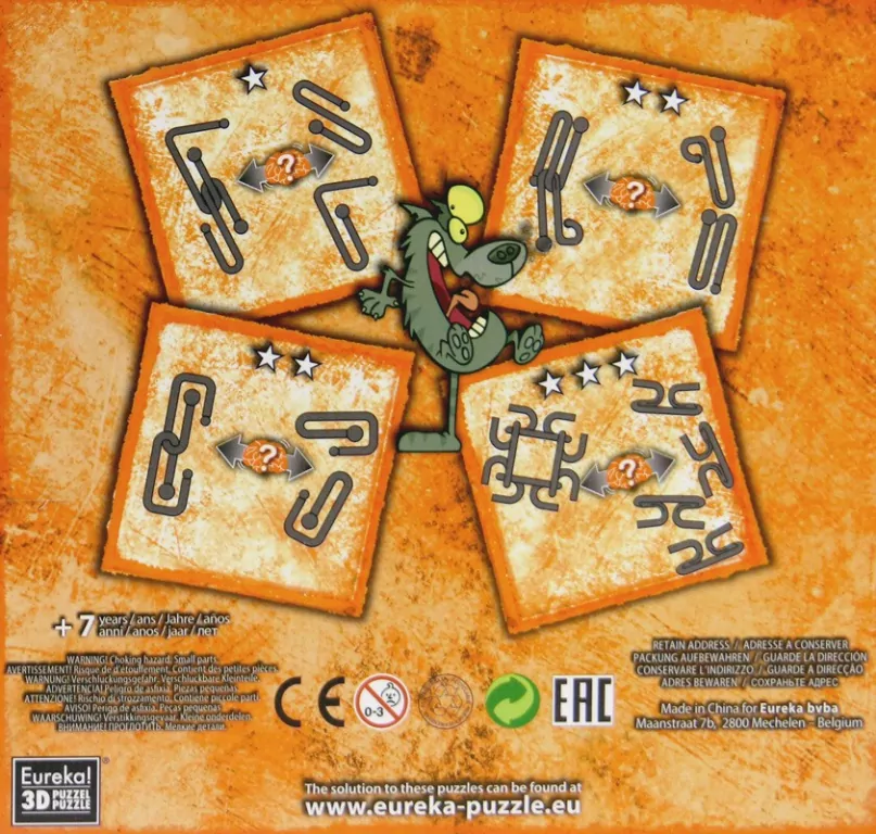 Łamigłówki metalowe. 4 sztuki. Puzzle Mania - tantis.pl