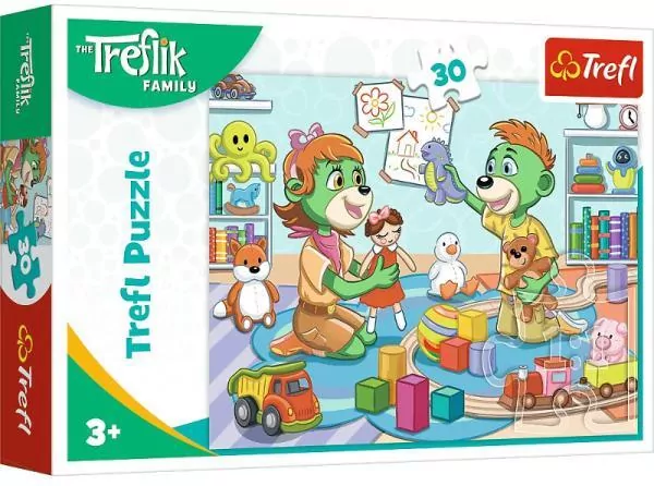 Puzzle 30 Radosna Rodzina Treflików TREFL - tantis.pl